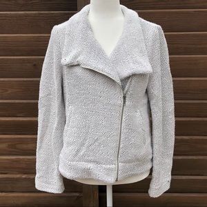 Loft tweed moto jacket